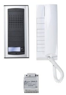 O9O – Farfisa 1 Aexd 1-way porta entrata audio citofono kit exhito-agora montaggio a pannello di entrata e cornetta