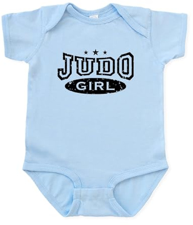 CafePress - Judo Girl Infant Bodysuit - Cute Infant Bodysuit Baby Romper Sky Blue