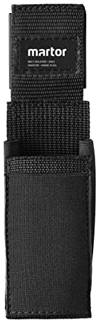 MARTOR GÜRTELTASCHE M Für Cuttermesser, Tasche Mit 5 Fächern Für Sicherheitsmesser/Stift/Schere, Mit Clip & Klettverschluss, Nylon, Schwarz