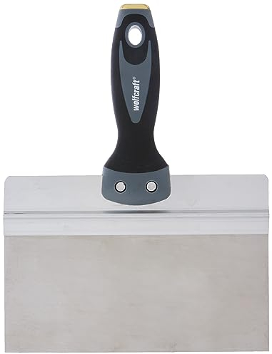 wolfcraft 4062000 Couteau à Enduire Flexible en Inox 200 mm Argent