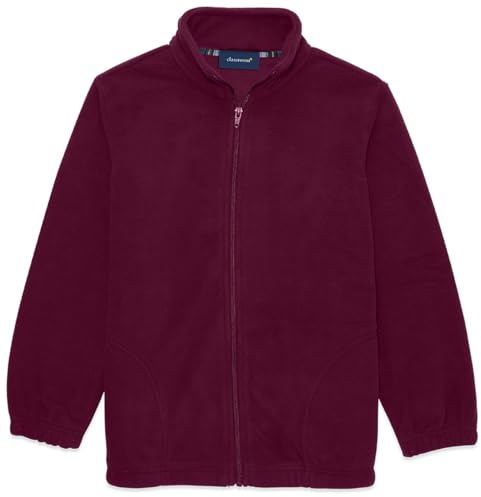 CLASSROOM Youth Unisex Polar Fleece Jacket, Burgundy, Medium