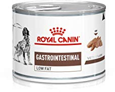 Royal Canin Veterinary Gastrointestinal Low Fat Mousse | 12 x 200 g | Diät-Alleinfuttermittel für ausgewachsene Hunde | Zur Unterstützung der Verdauung | Niedriger Fettgehalt