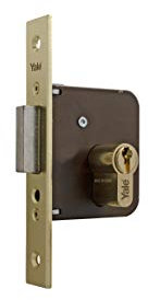 Yale 601703030HL Cerradura De Embutir Estándar para Puertas LatonadoEntrada 45 mm 601