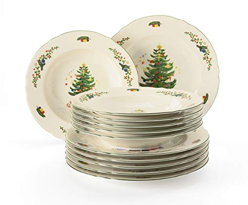 Seltmann Weiden Tafelservice 12-teilig | Marieluise elfenbeini Weihnachten