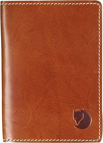 Fjällräven Unisex Leather Passport Cover Ausweishülle, Leather Cognac, One Size