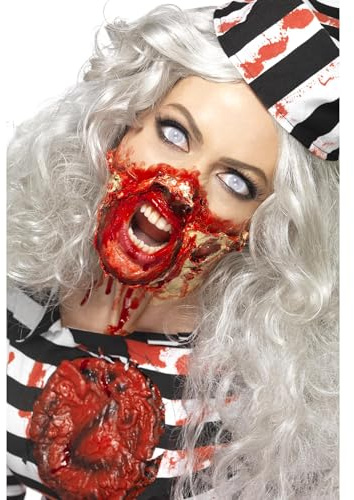Smiffys Halloween und Karneval Horror-Zombie-Flüssiglatex-Set, mit 4 farbigen Schminketiegeln & 4 Schwämmen, 4 x 29.57ml/1 US FL.oz