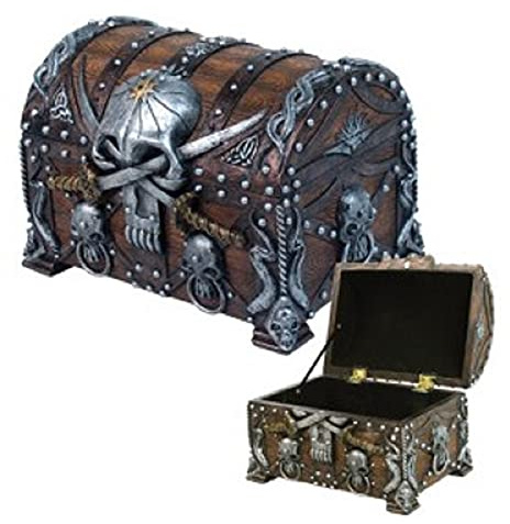 Pacific Giftware Pirate s Treasure Chest Trinket/Mini Jewelry Box