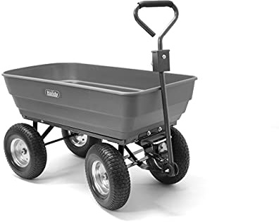 The Handy THPDC Push or Pull Poly Body Garden Cart 200kg Capacity with Tipping Function and Puncture Proof Wheels - 1 Year Guarantee