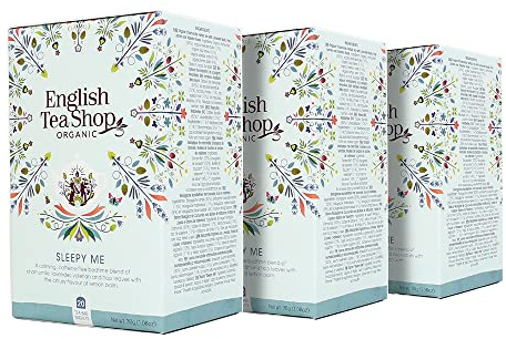 ETS - Sleepy Me BIO Wellness Tee | Schlummertrunk Kräutertee mit Kamille Lavendel Baldrian, koffeinfrei | 20 Teebeutel