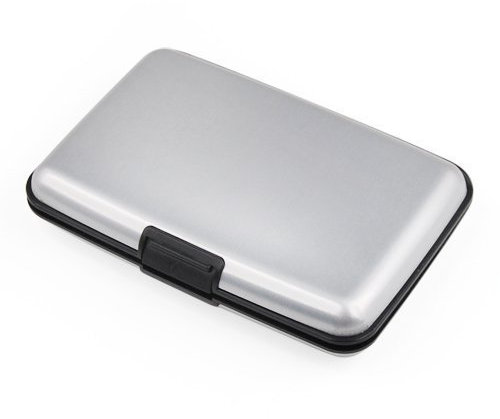 langlebigem Aluminium Konstruktion Kreditkartenetui RFID-blockierender silber