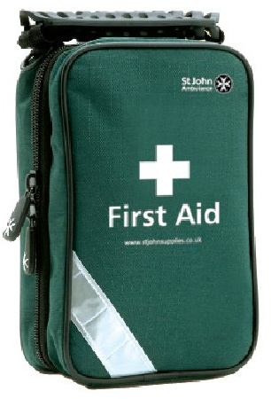 St John Ambulance Home First Aid Kit - Contains assorted Plasters & Dressings, Gloves, Bandages etc - For Home, Caravan, Office