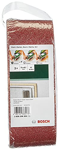 Bosch 2609256204 Sanding Belt Set for Belt Sanders (3-Piece)