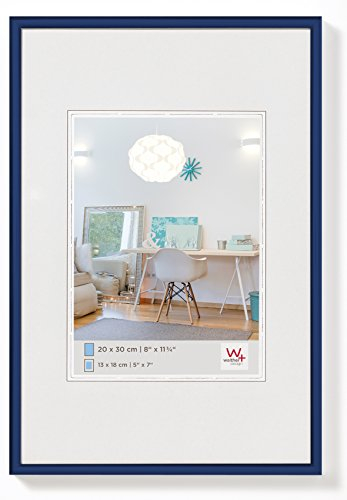 walther design Picture Frame Blue 30 x 40 cm New Lifestyle Plastic Frame KV040L