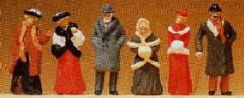 Preiser 12197 Passanten in winterlicher Kleidung um 1900