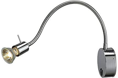 SLV Wandaufbauleuchte DIO FLEX PLATE/Wand-Beleuchtung innen, Aufbau-Leuchte, Wandaufbauleuchte, Decken-Strahler / GU10 IP20 50W chrom