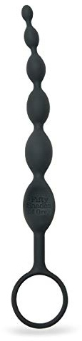 Fifty Shades of Grey Pleasure Intensified schwarze Analkette Steigende Kugelstruktur