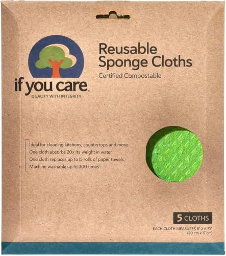 If You Care 100% Natural Sponge Cloths, 5 Count