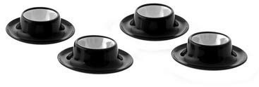 Eierbecher-Set Black and White 4-teilig