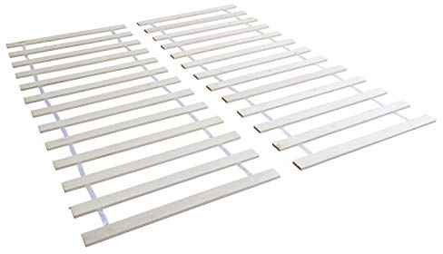 Homestyle4u Lattenrost 160 x 200 cm Rolllattenrost Kiefer Massivholz Rollrost 2 x 13 Latten Bett