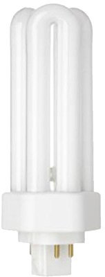 GE Low Energy Lighting 4 Pin Triple Tube CFL 26w GX24Q-3 Extra Warm White (2700k) 12000 Hours, G24d, 26 W