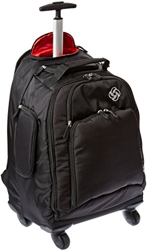 Samsonite Luggage Mvs Spinner Backpack, Black, 19 Inch