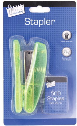 Just Stationery-Puntatrice in metallo con 500-Punti metallici 26/6