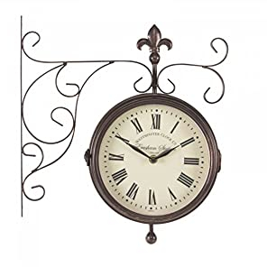 Outside-In Marylebone Station 8in Double Sided Clock and Thermometer (5063010)