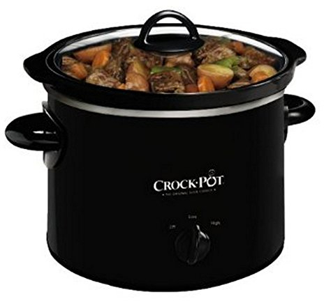 Crock-Pot 2-QT Round Manual Slow Cooker, Black