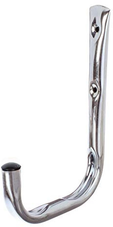 Alberts 856021 Wandhaken | wahlweise in verschiedenen Ausführungen | gebogen | galvanisch blau verzinkt | Durchmesser Ø18 mm | 215 x 150 mm | 5er Set