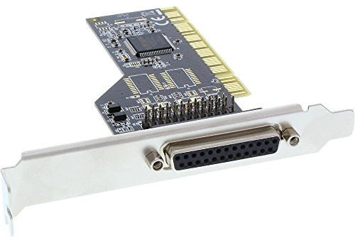 InLine zusätzliche 18045 Parallel-Karte, i0-Controller, 32-bit PCI Bus, 2 x Sub-D 25 Pin weiblich LPT, schwarz