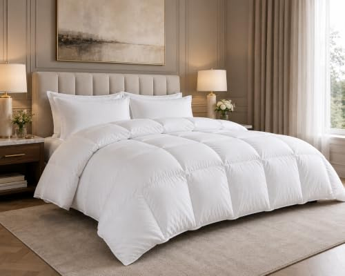 The House Of Emily Emperor Size 290cm x 235cm (For 7FT x 7FT Beds) Microfibre Soft as Goose Down 4.5 Tog Summer Duvet