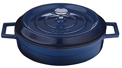 Lava Signature - Forno multiuso in ghisa smaltata, 3-1/2 litri, colore: Blu cobalto