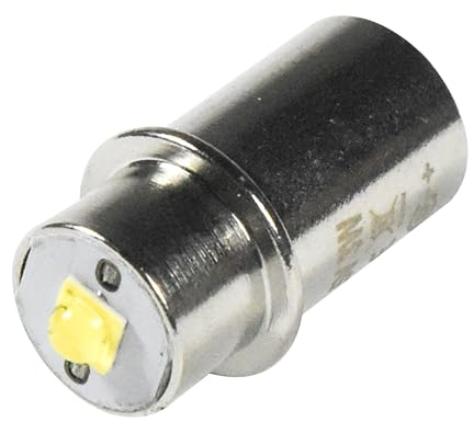 HQRP High Power 3w Super Bright LED Upgrading Bulb for Maglite Halogen/Xenon 2-3 D 2-3 C Cell Torch Flashlights Conversion Bulb Replacement