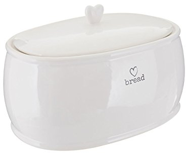 Premier Housewares Charm Bread Crock, White
