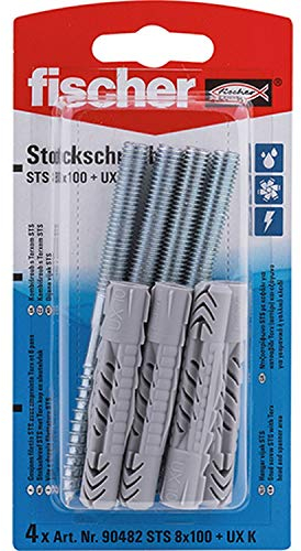 Fischer Stockschraube STS, 8 x 100 und UX K SB-SaMo, 90482