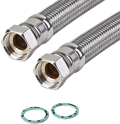 Panzerschlauch, Flexschlauch, DN25, beidseitig IG 1' ÜM, versch. Längen, Heizung Solar Wasser, mit Edelstahl Umflechtung
