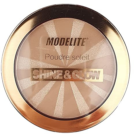 Poudre soleil, Poudrier SHINE AND GLOW, Couleur Soleil, 10 Gr