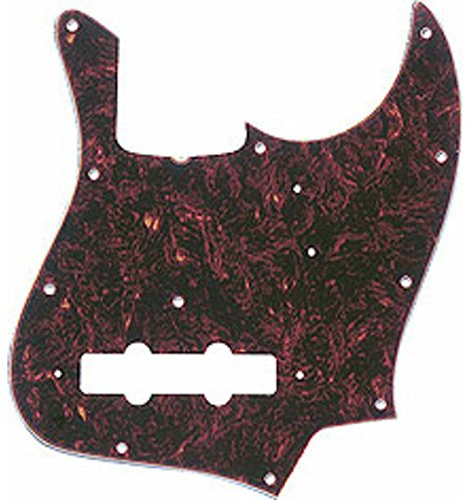 Fender 099-2022-000 4-Ply Tortoise Shell 11-Hole Vintage Mount Jazz Bass Pickguard (with Truss Rod Notch)