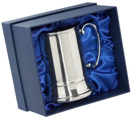 Stainless Steel 1 Pint Tankard in Presentation Box - Knight Brand