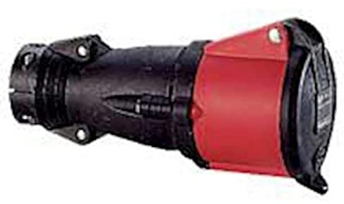 Prise mobile Hypra 63A - 3P+N+T - 380V~ à 415V~ caoutchouc - IP44