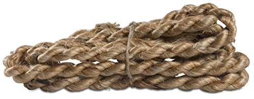 Windhager Jutezopf ÖKO, Jutekordel, Garten Kordel, Dekokordel, Bastelschnur, Bindeschnur, natur, 12 mm x 2 m