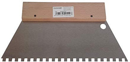 Fugodicht Leim Klebstoff Zahnspachtel Bodenleger Normalstahl C2 6x6mm gezahnt 250mm