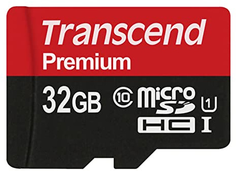 Transcend 32GB microSDXC/SDHC Class 10 UHS-I (Premium) Memory Card