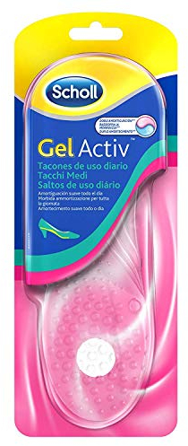 Scholl GelActiv Plantillas Gel Mujer para Tacones de Uso Diario - Almohadillas para Pies con Amortiguación, Plantilla Antideslizante, Comodidad todo el Día, Diseño fino y Discreto, Talla 35–40,5