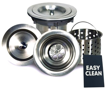 Nantucket Sinks NS35CD 3.5-Inch Deluxe Colander Drain, Stainless Steel