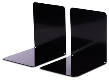 MAUL 14 x 12 x 14 cm Metal Premium Magnetic Holding Book End - Black (Pack of 2)
