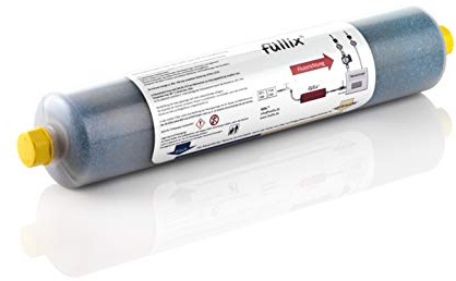 Füllix Vollentsalzungspatrone – Heizungswasser Entsalzung nach VDI 2035 – Demineralisiertes Füllwasser für Heizungsanlagen & Wärmepumpen – Mischbett-Ionentauscher mit Farbindikator