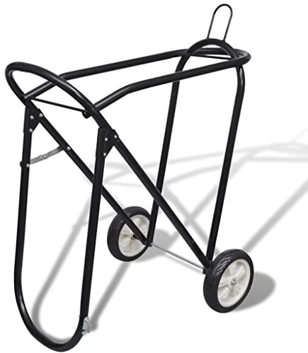 vidaXL Klappbar Sattelcaddy für Westernsattel Sattelkarre Sattelbock Sattelwagen