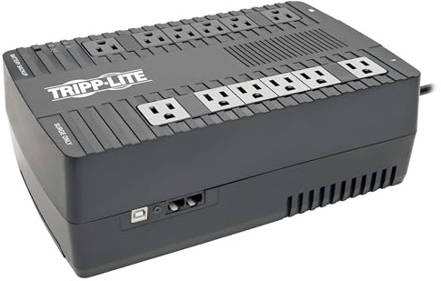 Tripp Lite 900VA UPS Battery Backup, 480W AVR Line Interactive, USB, Ultra-Compact (AVR900U)