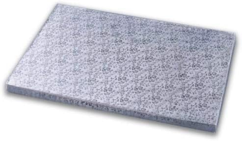 Cake Company Tortenplatte rechteckig 31x45 cm | Cake Board rechteckig | auch für dicke und mehrstöckige Torten | hochwertige Alukaschierung | 10mm dick | 1 Stück